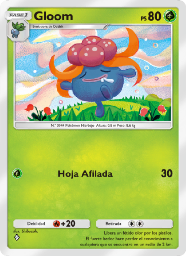Gloom 002 — Pugna Espaciotemporal (Spanish Pokémon TCG card)