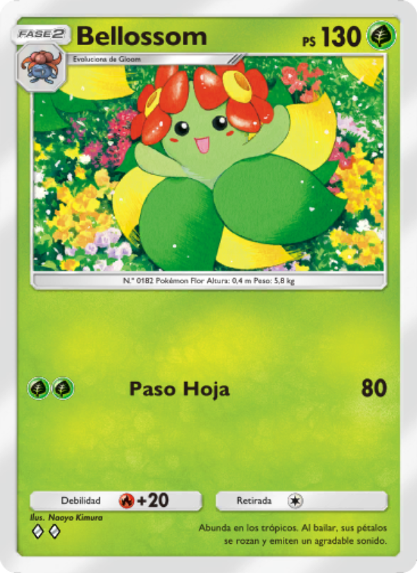Bellossom 003 — Pugna Espaciotemporal (Spanish Pokémon TCG card)