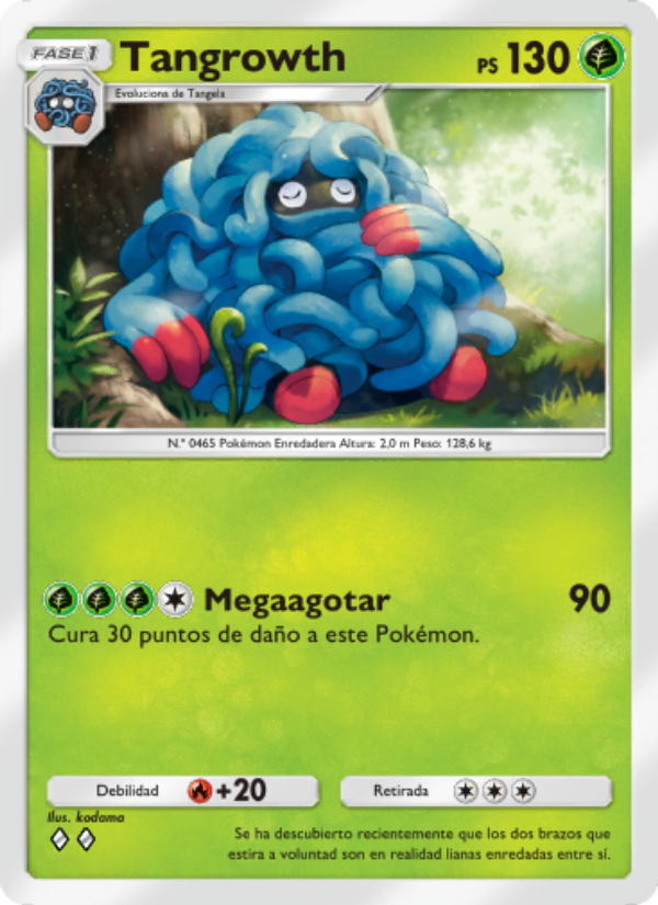 Tangrowth 005 — Pugna Espaciotemporal (Spanish Pokémon TCG card)