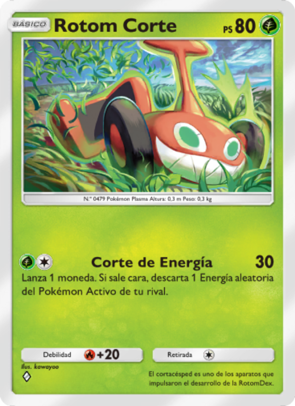 Rotom Corte 021 — Pugna Espaciotemporal (Spanish Pokémon TCG card)