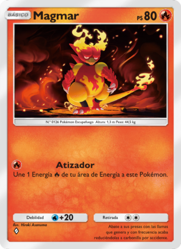Magmar 023 — Pugna Espaciotemporal (Spanish Pokémon TCG card)