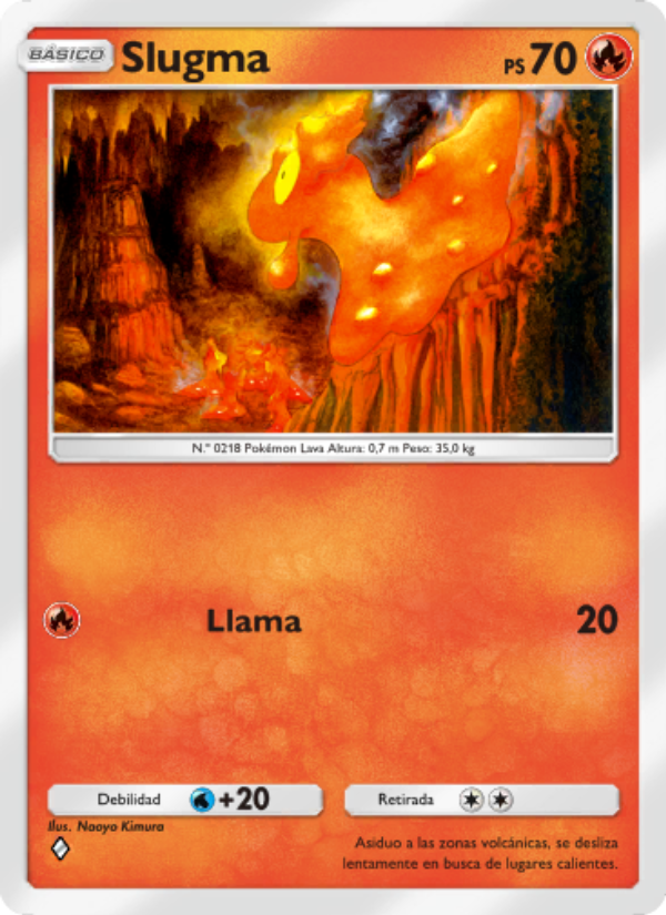 Slugma 025 — Pugna Espaciotemporal (Spanish Pokémon TCG card)