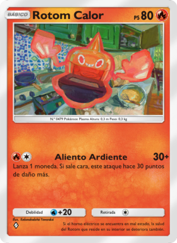 Rotom Calor 030 — Pugna Espaciotemporal (Spanish Pokémon TCG card)