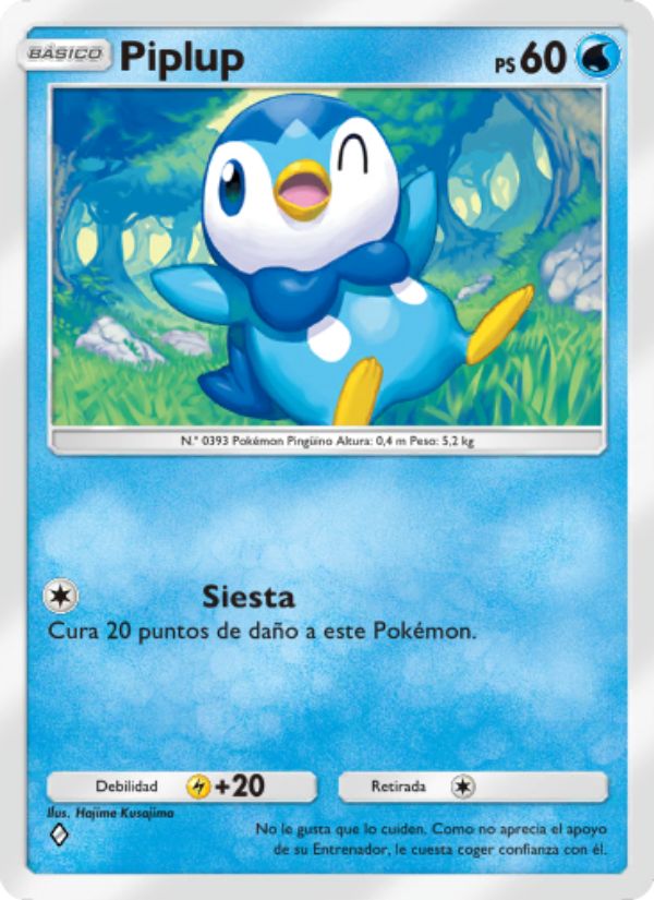 Piplup 035 — Pugna Espaciotemporal (Spanish Pokémon TCG card)