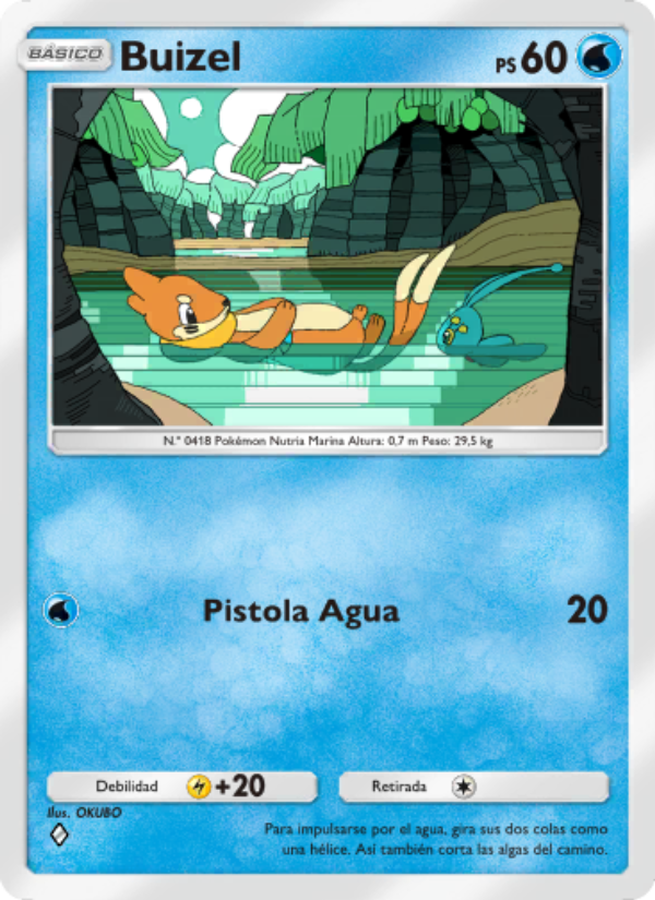 Buizel 038 — Pugna Espaciotemporal (Spanish Pokémon TCG card)