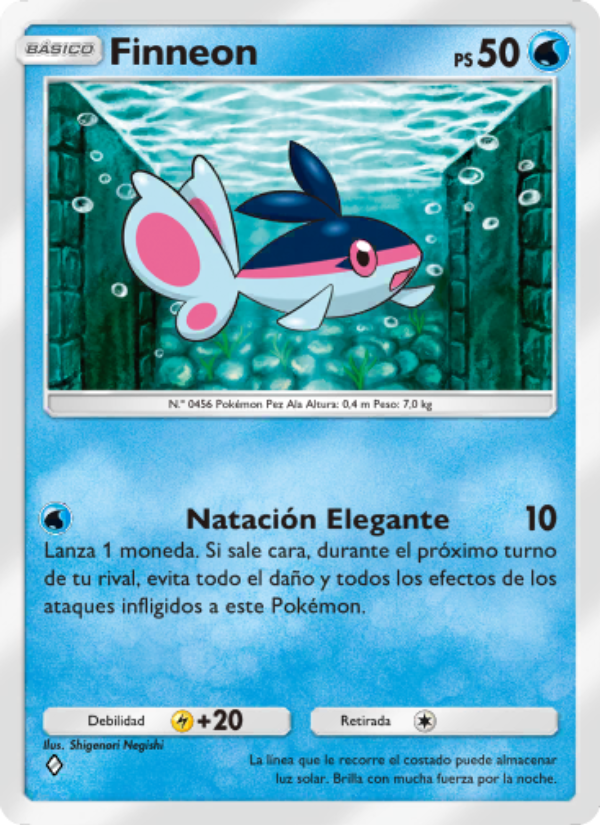 Finneon 042 — Pugna Espaciotemporal (Spanish Pokémon TCG card)