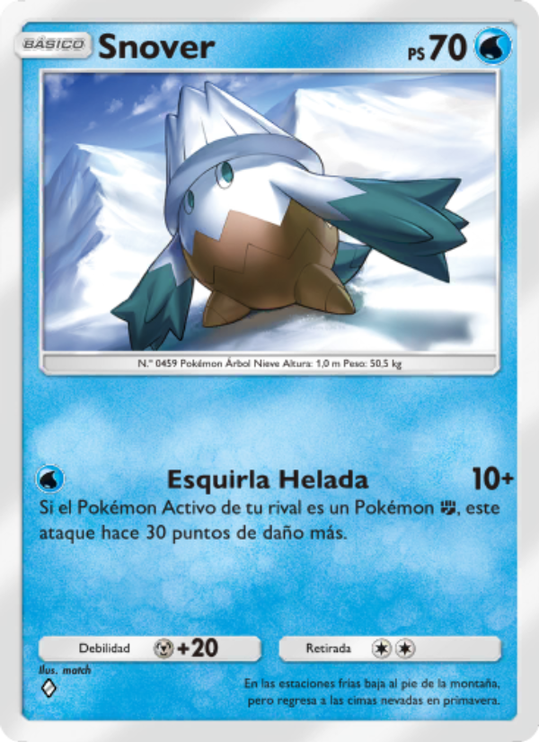 Snover 044 — Pugna Espaciotemporal (Spanish Pokémon TCG card)