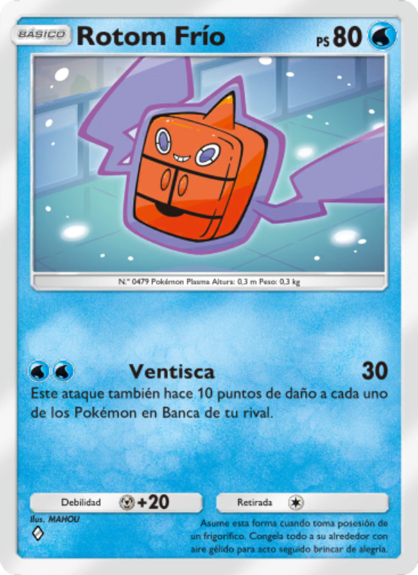 Rotom Frío 048 — Pugna Espaciotemporal (Spanish Pokémon TCG card)