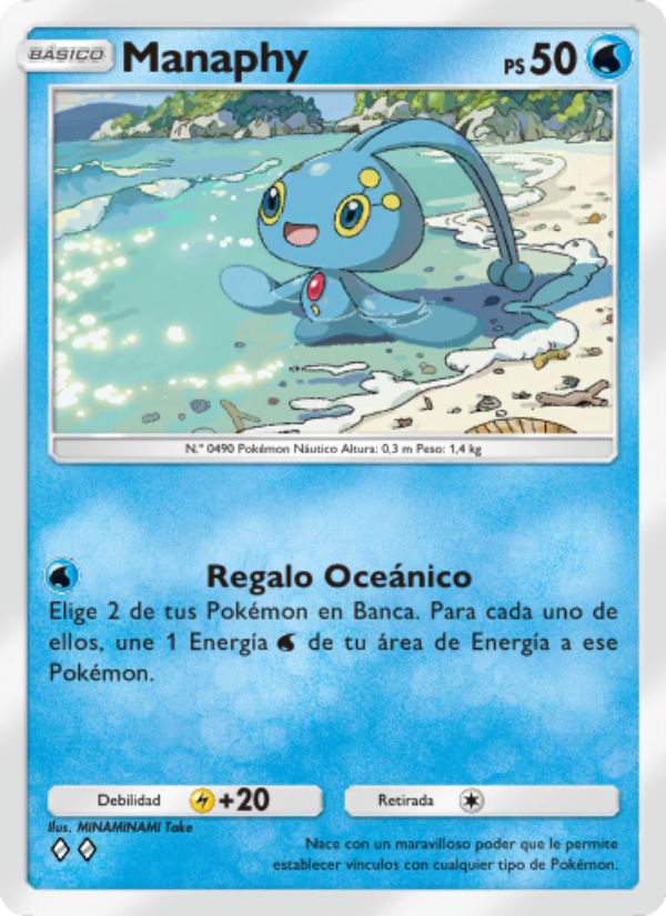 Manaphy 050 — Pugna Espaciotemporal (Spanish Pokémon TCG card)