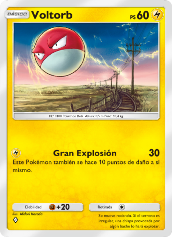 Voltorb 054 — Pugna Espaciotemporal (Spanish Pokémon TCG card)