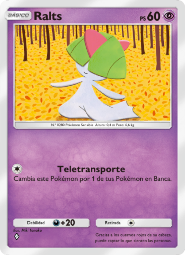 Ralts 068 — Pugna Espaciotemporal (Spanish Pokémon TCG card)