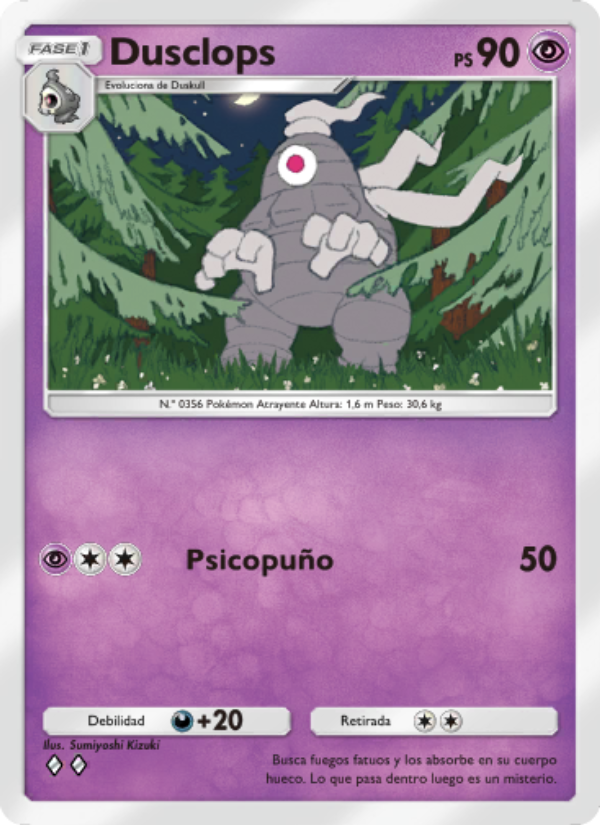Dusclops 071 — Pugna Espaciotemporal (Spanish Pokémon TCG card)