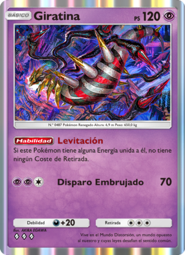 Giratina 078 — Pugna Espaciotemporal (Spanish Pokémon TCG card)