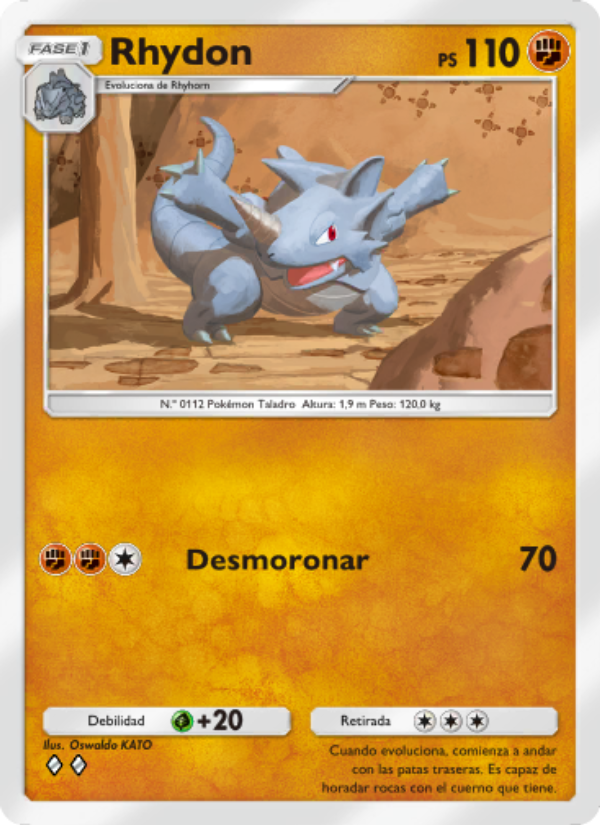 Rhydon 081 — Pugna Espaciotemporal (Spanish Pokémon TCG card)