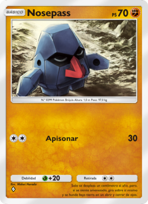 Nosepass 086 — Pugna Espaciotemporal (Spanish Pokémon TCG card)