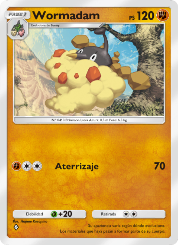 Wormadam 090 — Pugna Espaciotemporal (Spanish Pokémon TCG card)