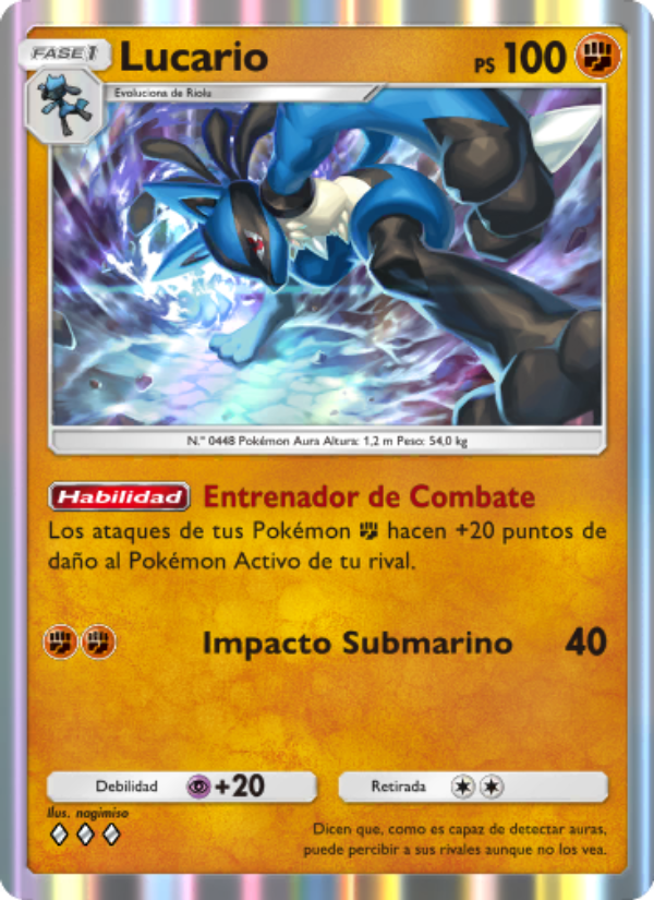 Lucario 092 — Pugna Espaciotemporal (Spanish Pokémon TCG card)