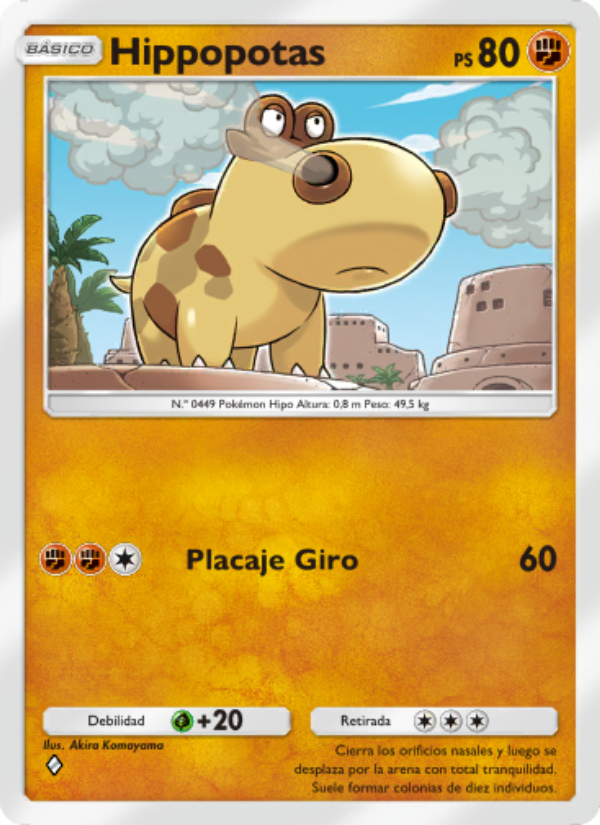 Hippopotas 093 — Pugna Espaciotemporal (Spanish Pokémon TCG card)
