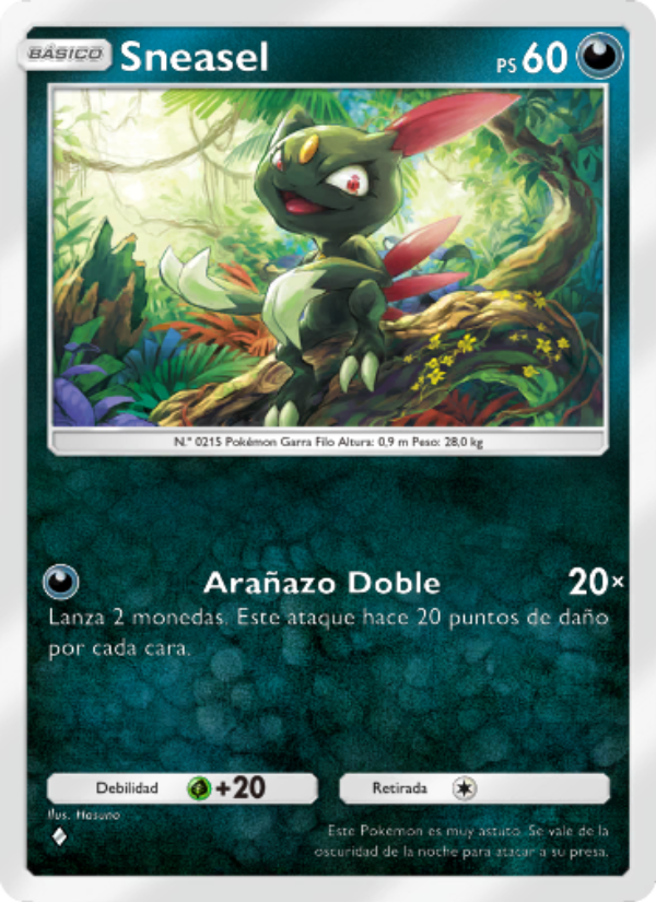 Sneasel 098 — Pugna Espaciotemporal (Spanish Pokémon TCG card)