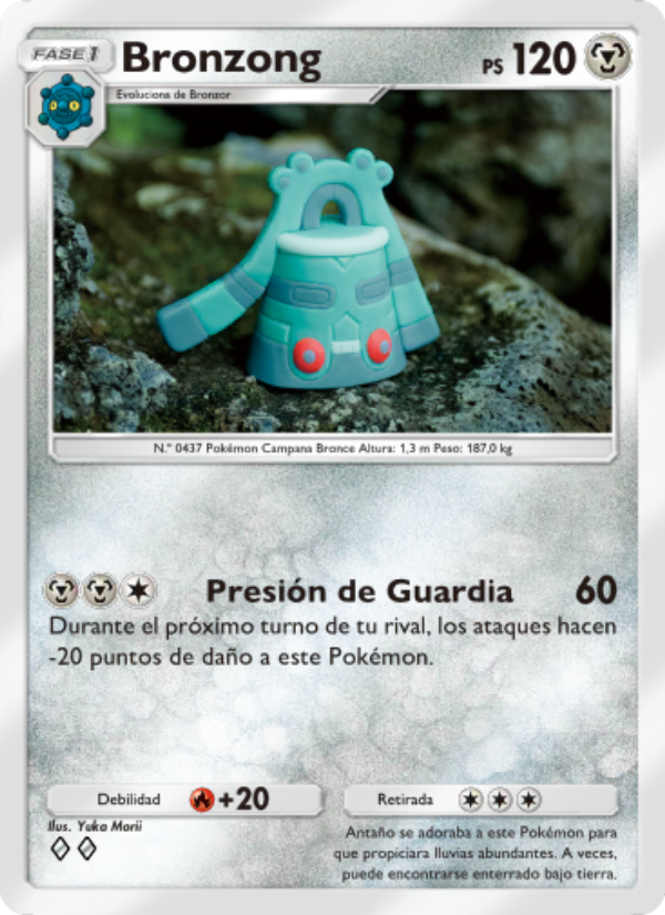 Bronzong 117 — Pugna Espaciotemporal (Spanish Pokémon TCG card)