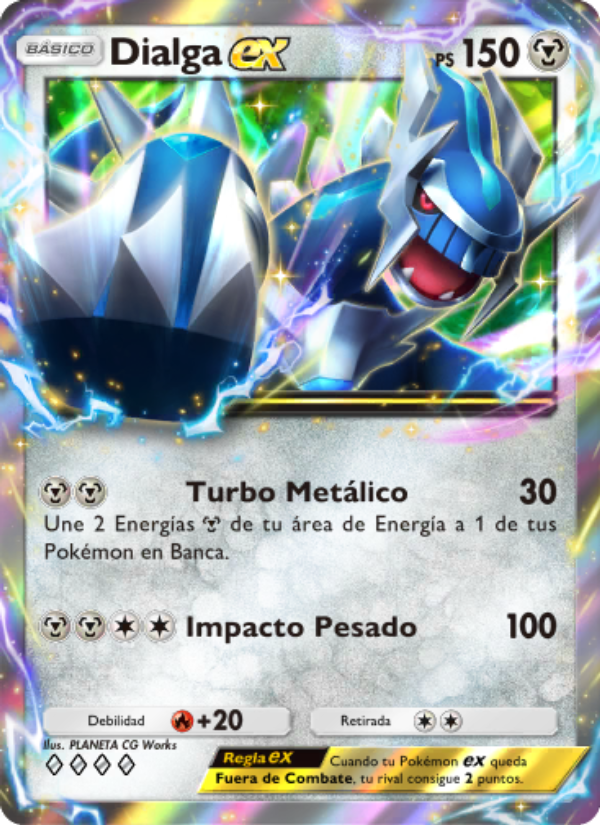 Dialga ex 119 — Pugna Espaciotemporal (Spanish Pokémon TCG card)