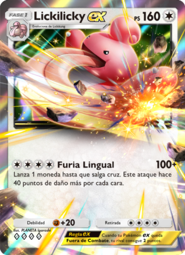 Lickilicky ex 125 — Pugna Espaciotemporal (Spanish Pokémon TCG card)