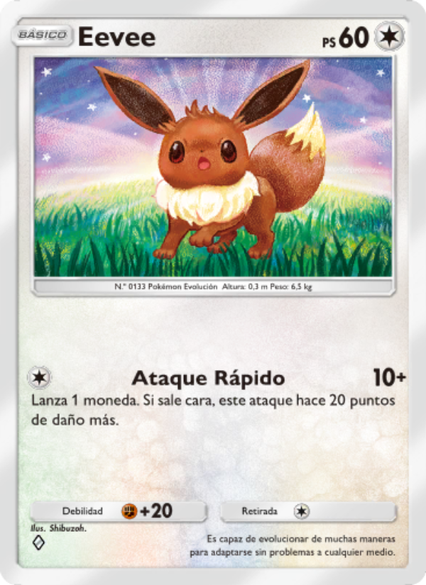 Eevee 126 — Pugna Espaciotemporal (Spanish Pokémon TCG card)