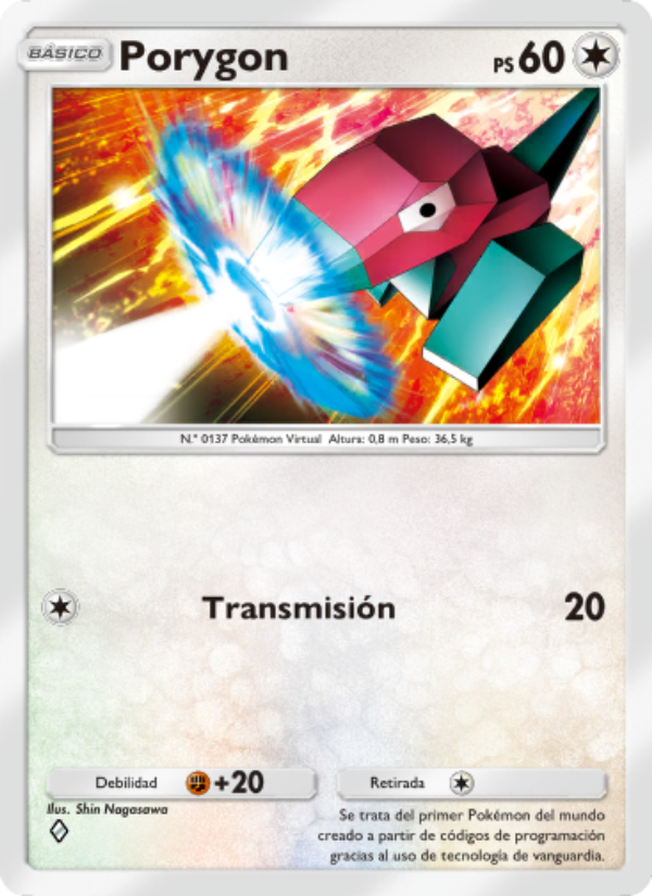 Porygon 127 — Pugna Espaciotemporal (Spanish Pokémon TCG card)