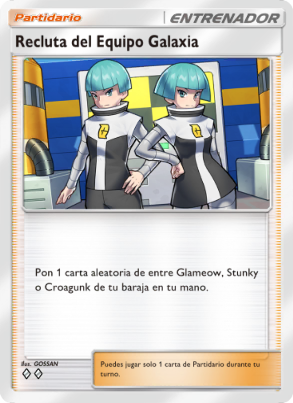 Recluta del Equipo Galaxia 151 — Pugna Espaciotemporal (Spanish Pokémon TCG card)