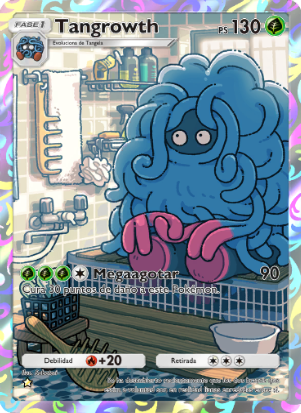 Tangrowth 156 — Pugna Espaciotemporal (Spanish Pokémon TCG card)