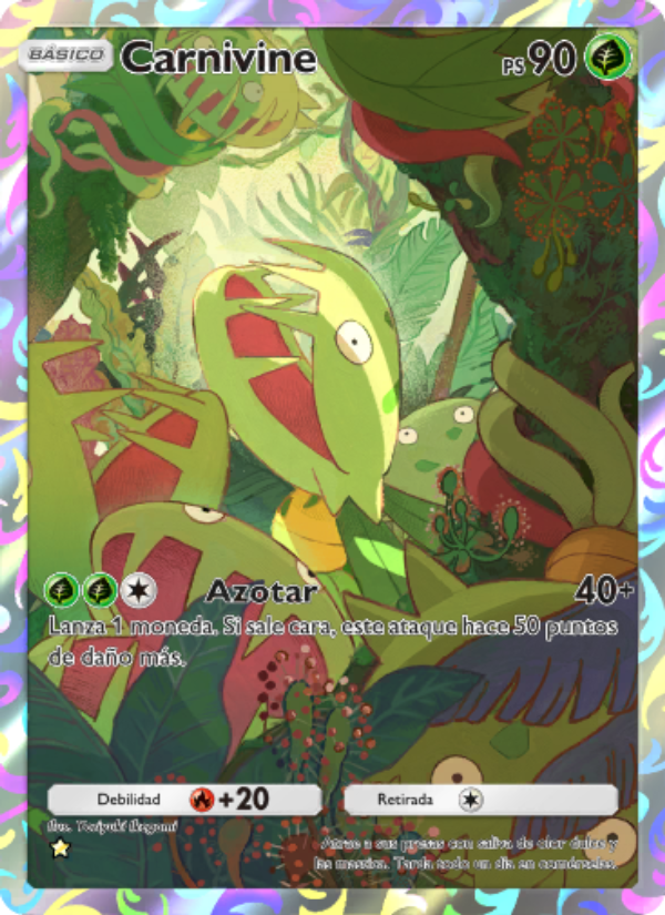 Carnivine 158 — Pugna Espaciotemporal (Spanish Pokémon TCG card)
