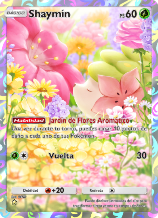 Shaymin 159 — Pugna Espaciotemporal (Spanish Pokémon TCG card)