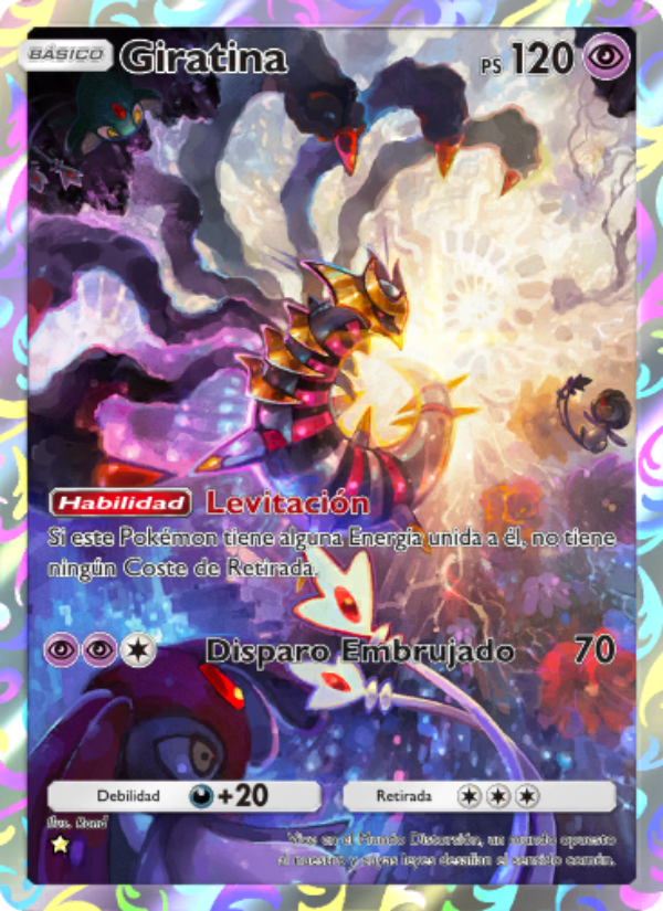 Giratina 167 — Pugna Espaciotemporal (Spanish Pokémon TCG card)