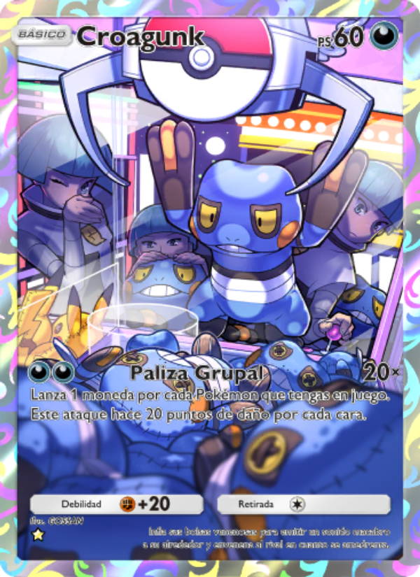 Croagunk 173 — Pugna Espaciotemporal (Spanish Pokémon TCG card)