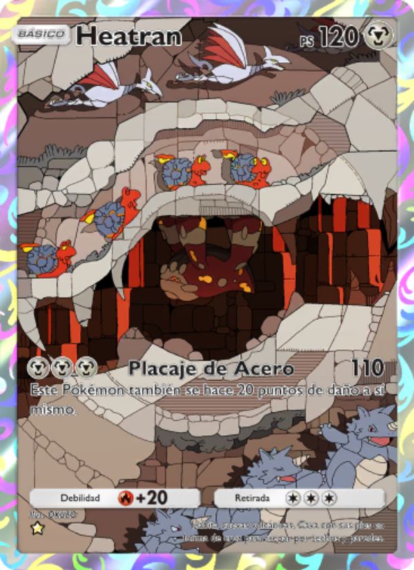 Heatran 174 — Pugna Espaciotemporal (Spanish Pokémon TCG card)