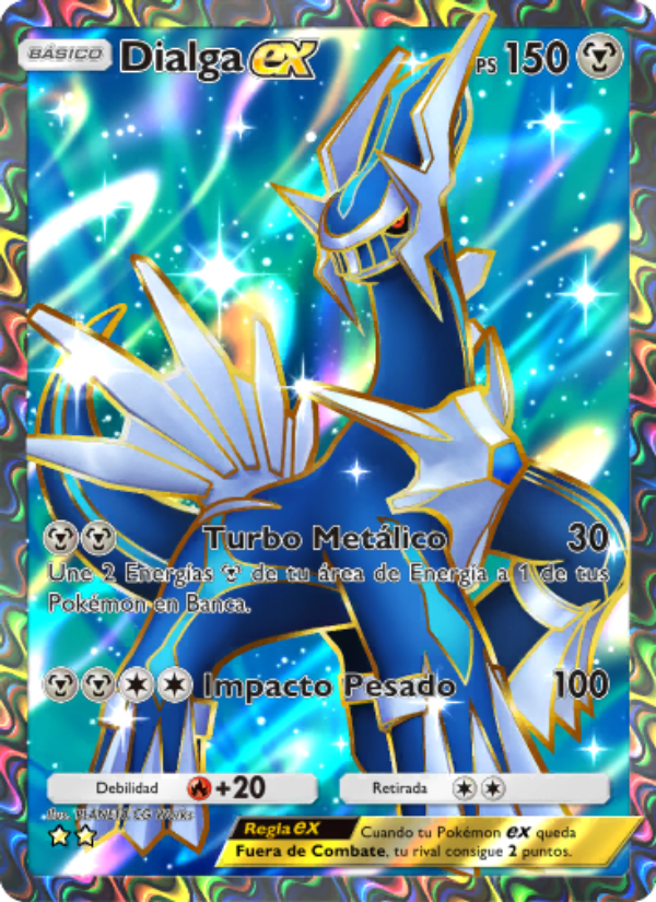 Dialga ex 188 — Pugna Espaciotemporal (Spanish Pokémon TCG card)
