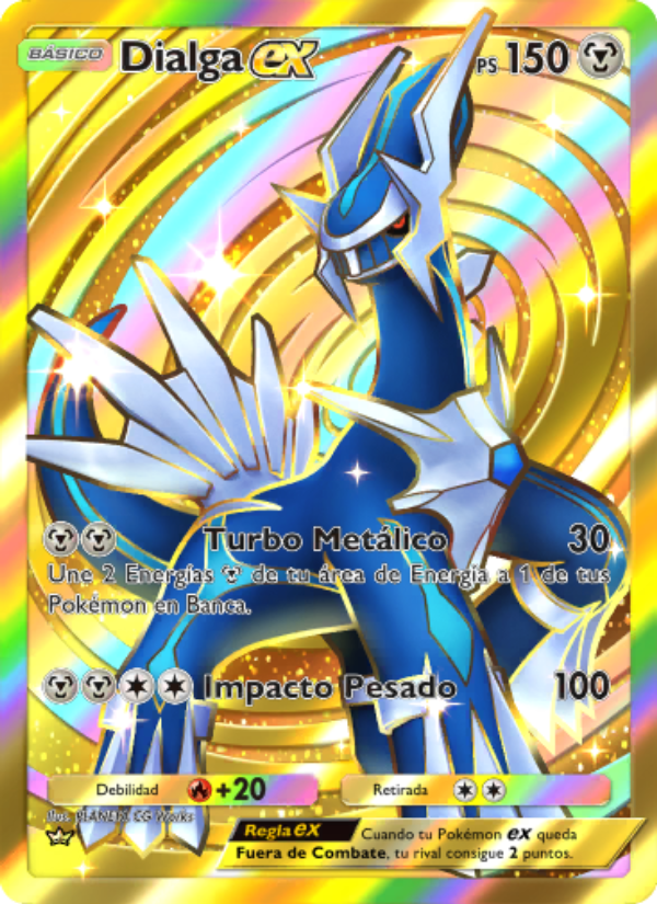 Dialga ex 207 — Pugna Espaciotemporal (Spanish Pokémon TCG card)