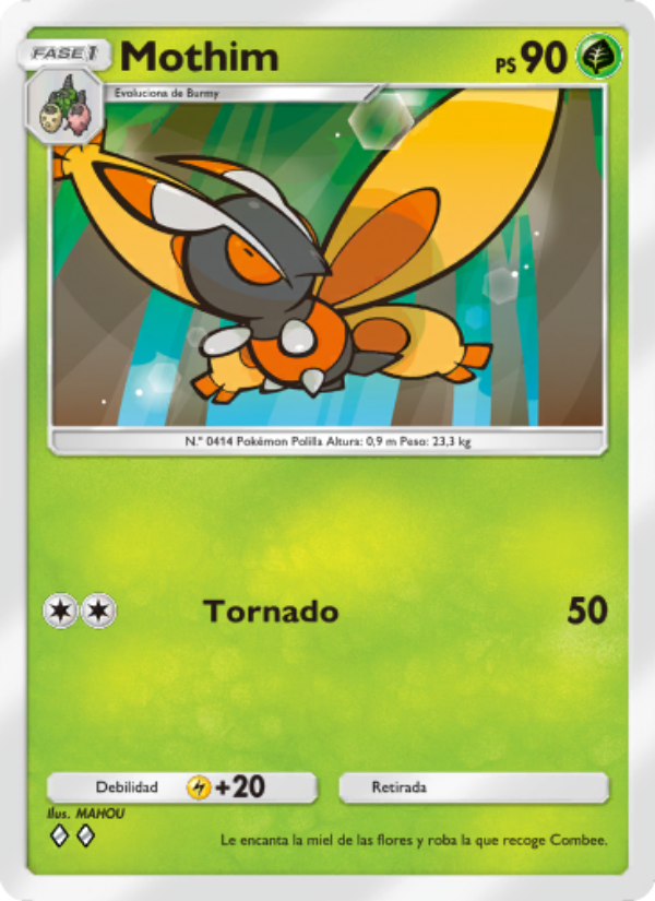 Mothim 003 — Luz Triunfal (Spanish Pokémon TCG card)