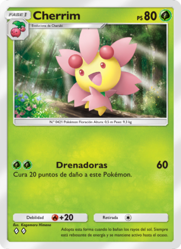 Cherrim 008 — Luz Triunfal (Spanish Pokémon TCG card)