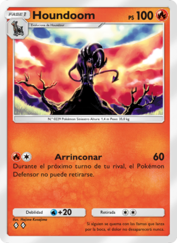Houndoom 012 — Luz Triunfal (Spanish Pokémon TCG card)