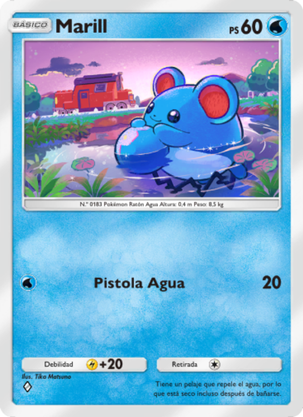 Marill 014 — Luz Triunfal (Spanish Pokémon TCG card)