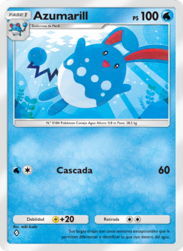 Azumarill 015 — Luz Triunfal (Spanish Pokémon TCG card)
