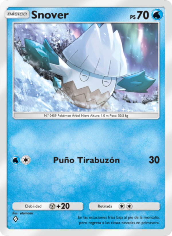 Snover 020 — Luz Triunfal (Spanish Pokémon TCG card)