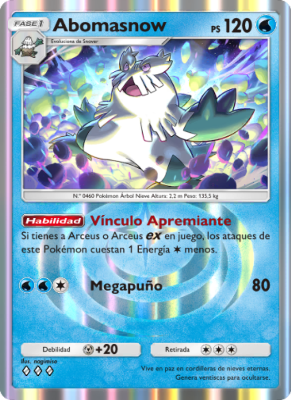 Abomasnow 021 — Luz Triunfal (Spanish Pokémon TCG card)