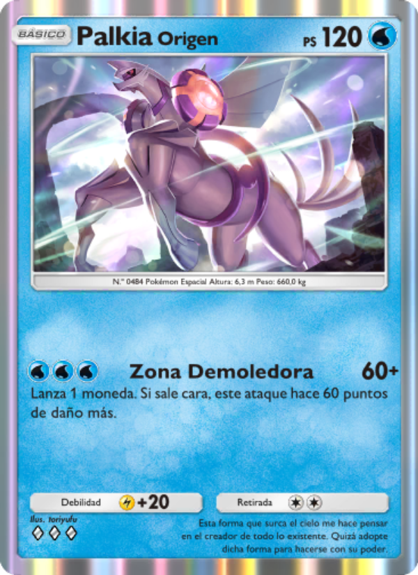 PalkiaOrigen 023 — Luz Triunfal (Spanish Pokémon TCG card)