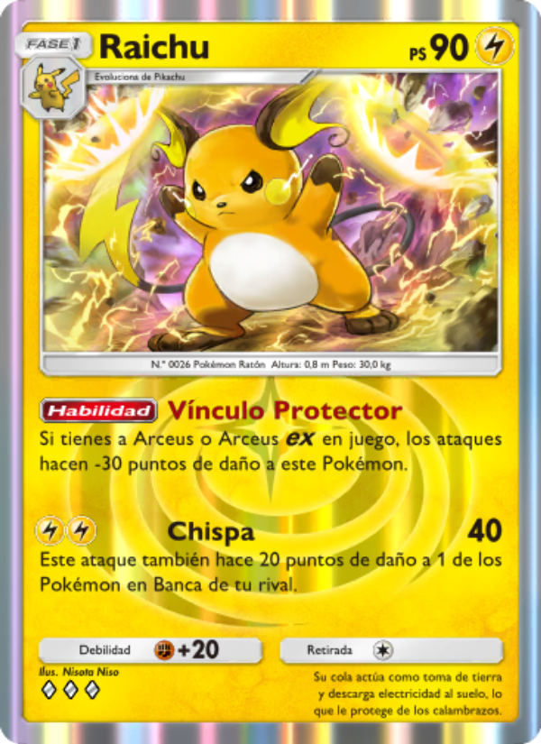 Raichu 026 — Luz Triunfal (Spanish Pokémon TCG card)