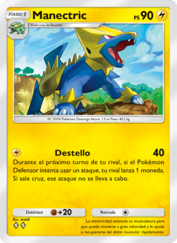 Manectric 028 — Luz Triunfal (Spanish Pokémon TCG card)