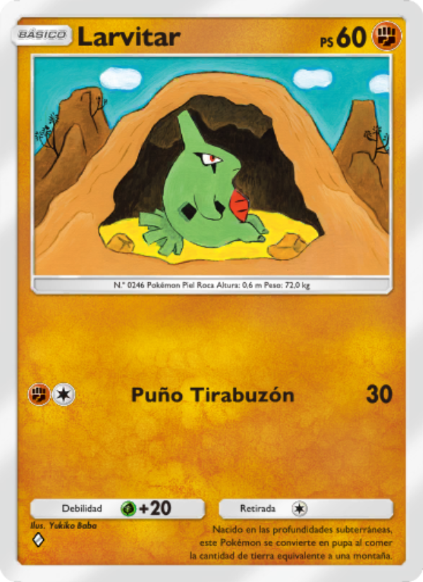Larvitar 039 — Luz Triunfal (Spanish Pokémon TCG card)