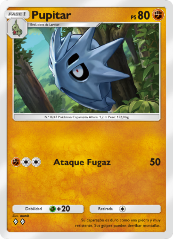 Pupitar 040 — Luz Triunfal (Spanish Pokémon TCG card)