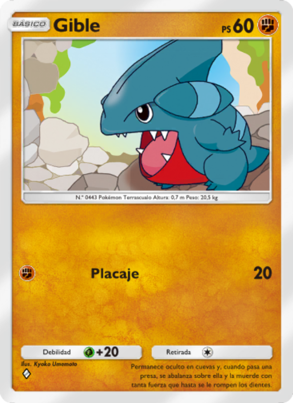 Gible 045 — Luz Triunfal (Spanish Pokémon TCG card)